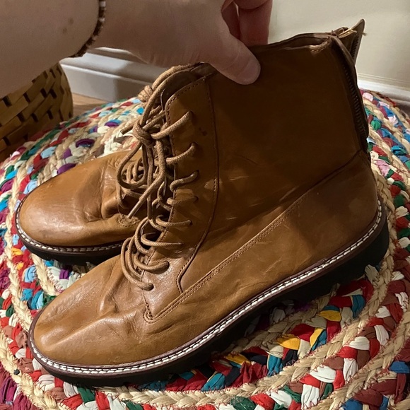 Madewell The Citywalk Tan Leather Women's Boots - Picture 3 of 12